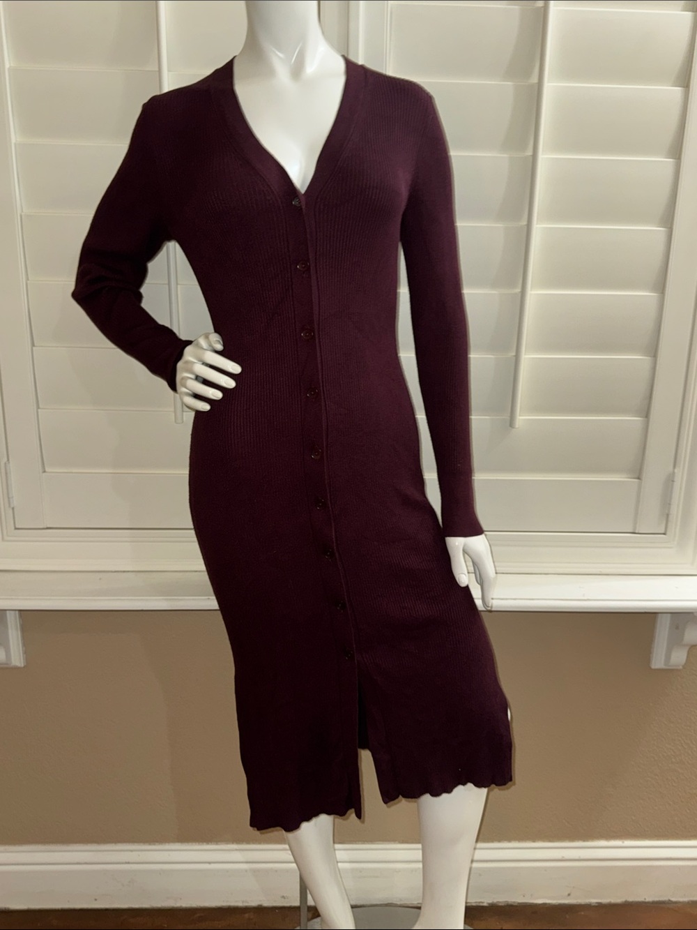 Moth Button Front Cardigan Sweater Dress